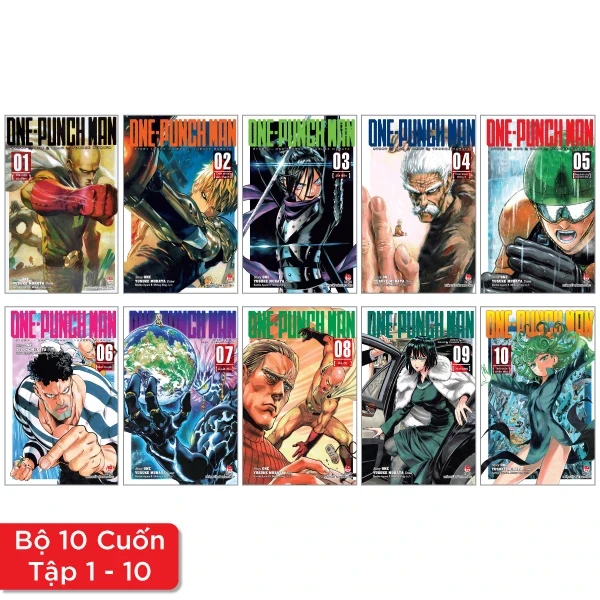 One-Punch Man: Tập 1 - 10 (Bộ 10 Tập) - One, Yusuke Murata