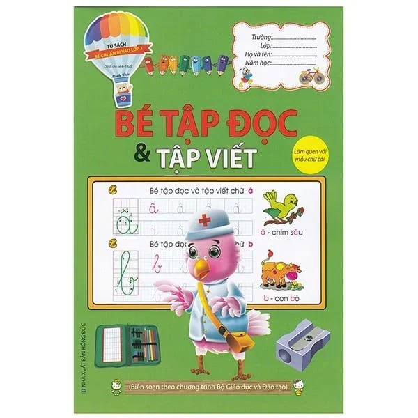 Bé Chuẩn Bị Vào Lớp 1 -Bé Tập Đọc Và Tập Viết - Minh Đức