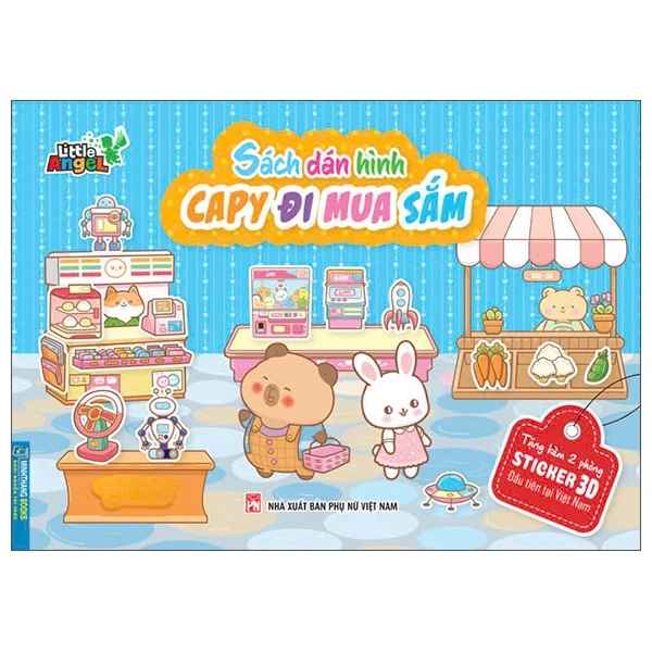 Sách Dán Hình - Capy Đi Mua Sắm - Little Angel