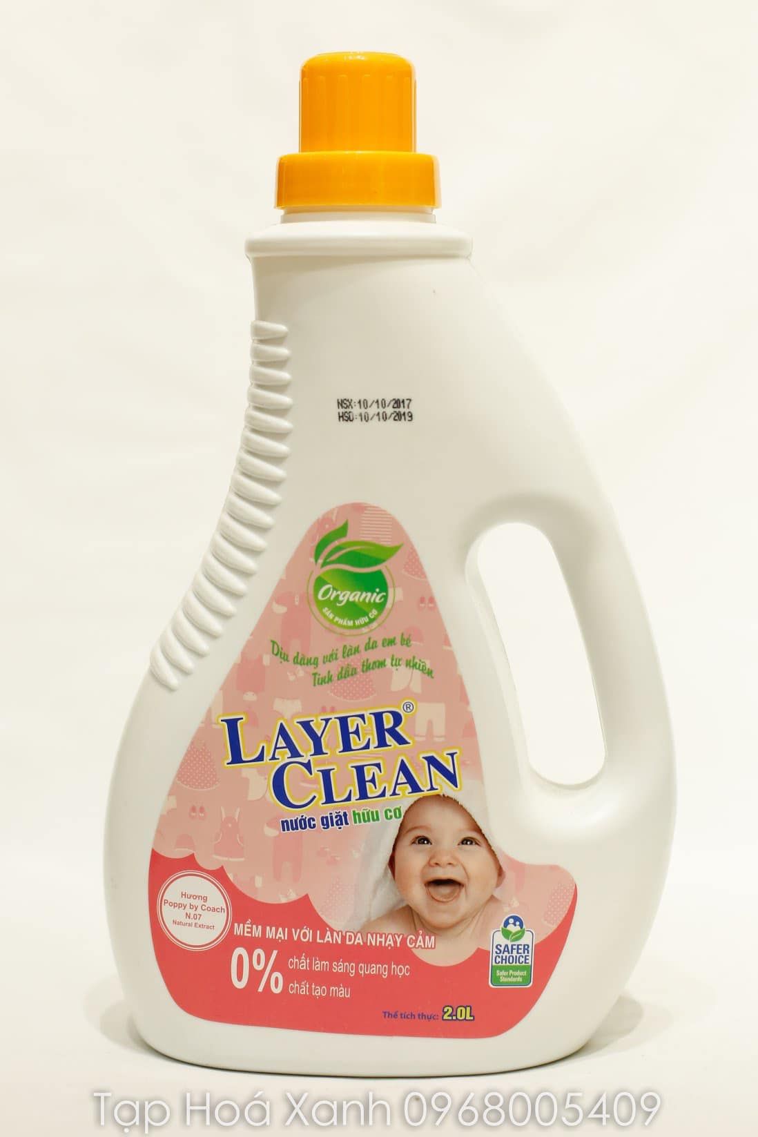 Nước giặt Layer clean - Hương nước hoa (2L)