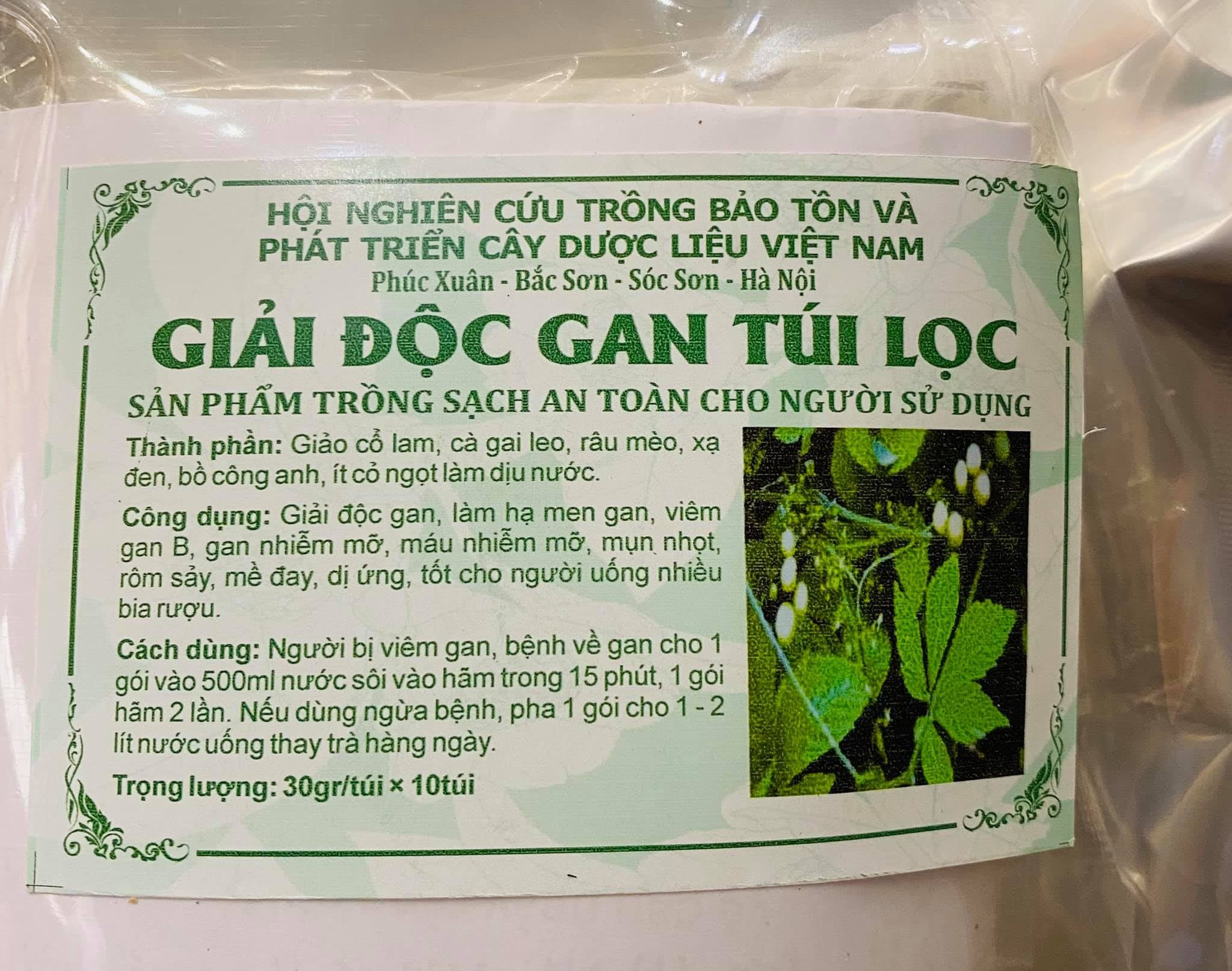 VDL Giải độc gan (túi lọc)