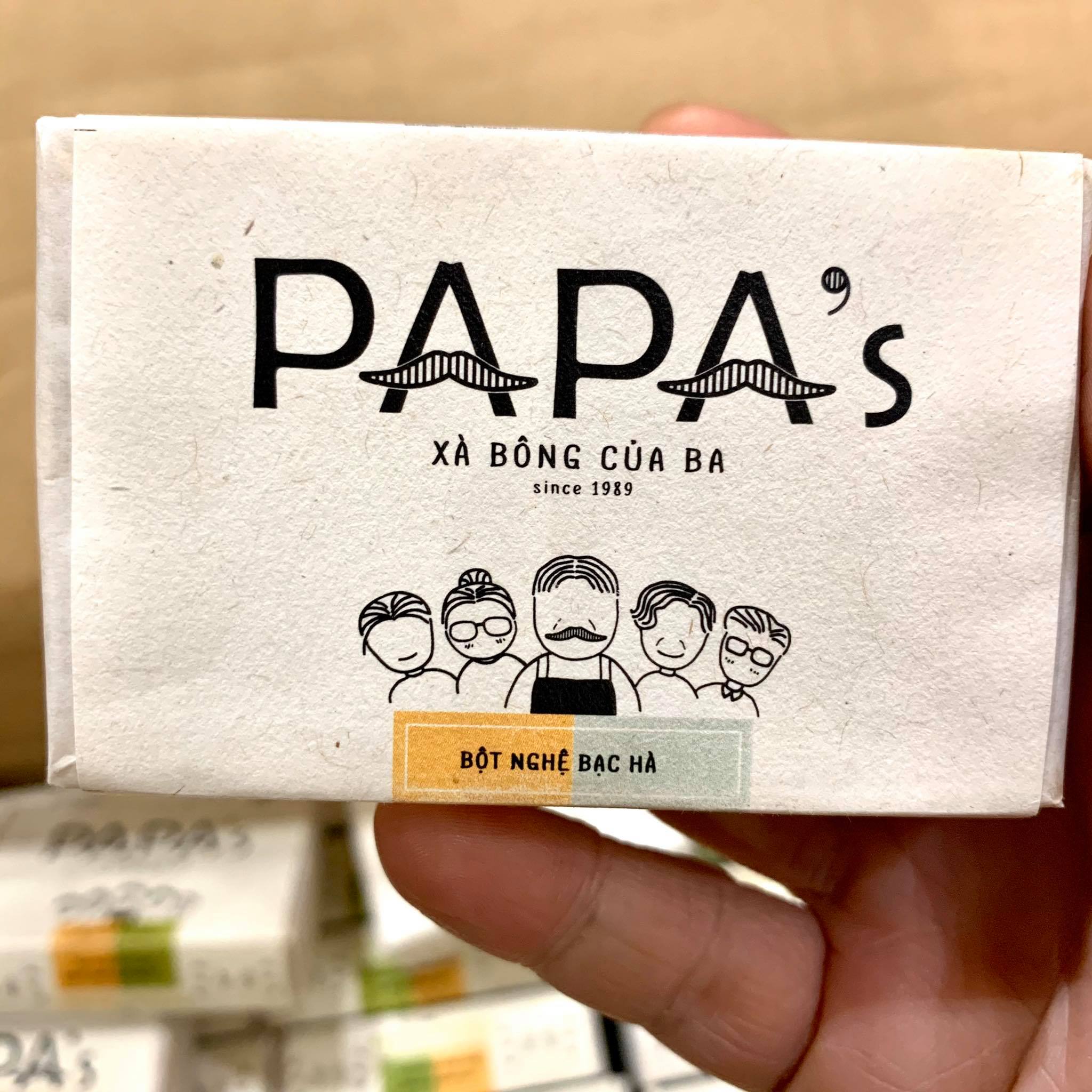 Papa Xà bông Bột Nghệ Bạc hà