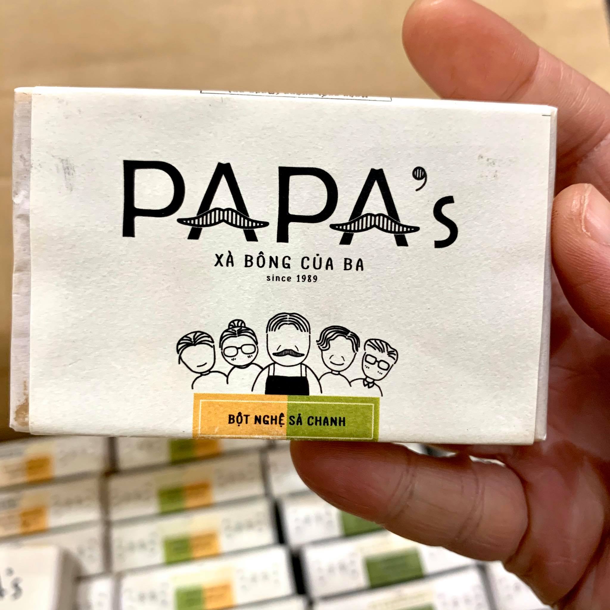 Papa Xà bông Bột Nghệ Sả chanh