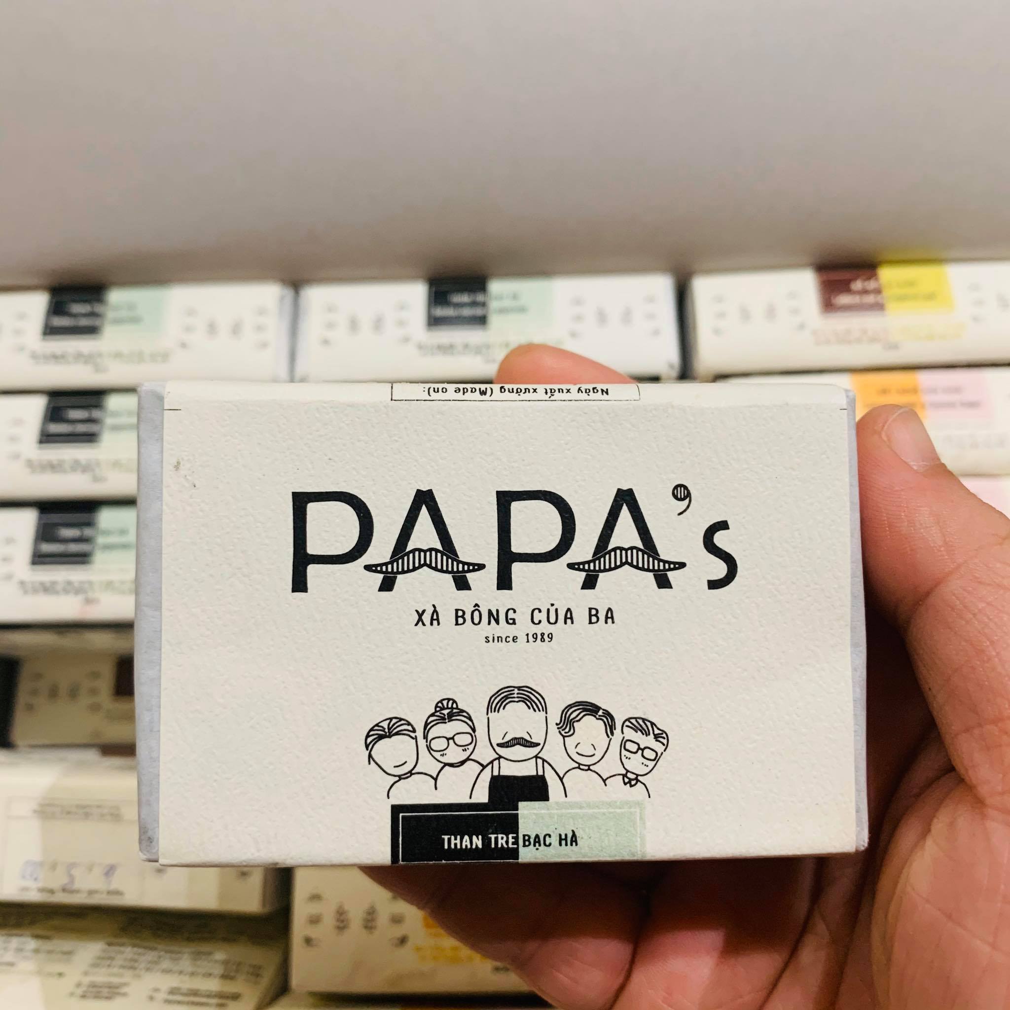 Papa Xà bông Than tre Bạc Hà