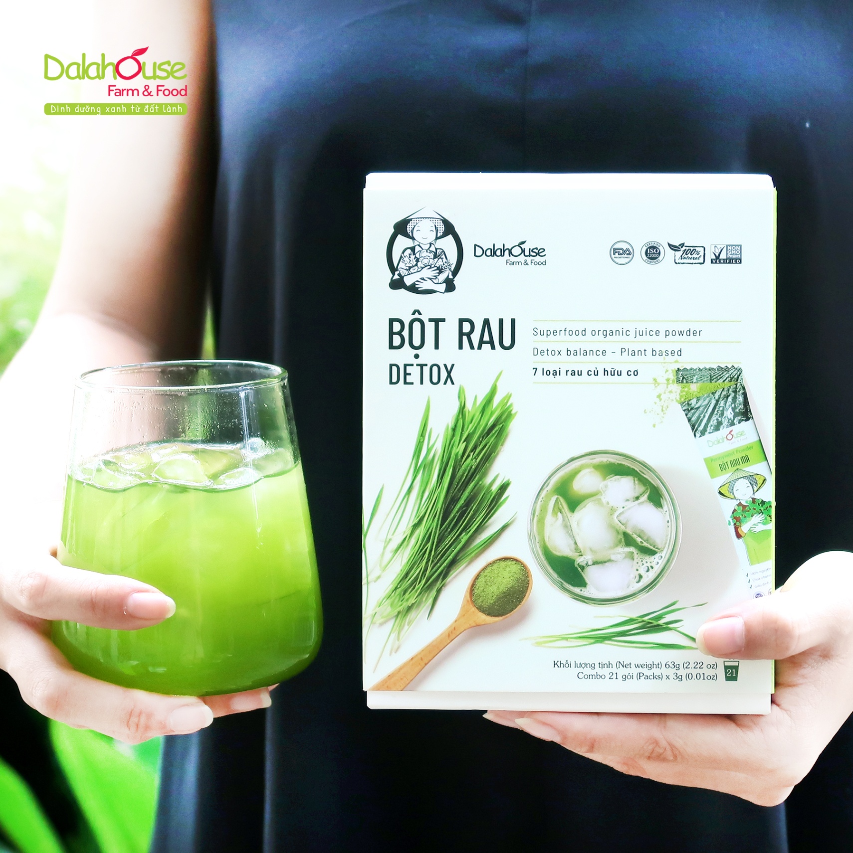 Bột rau hữu cơ detox (21 gói x 3g)