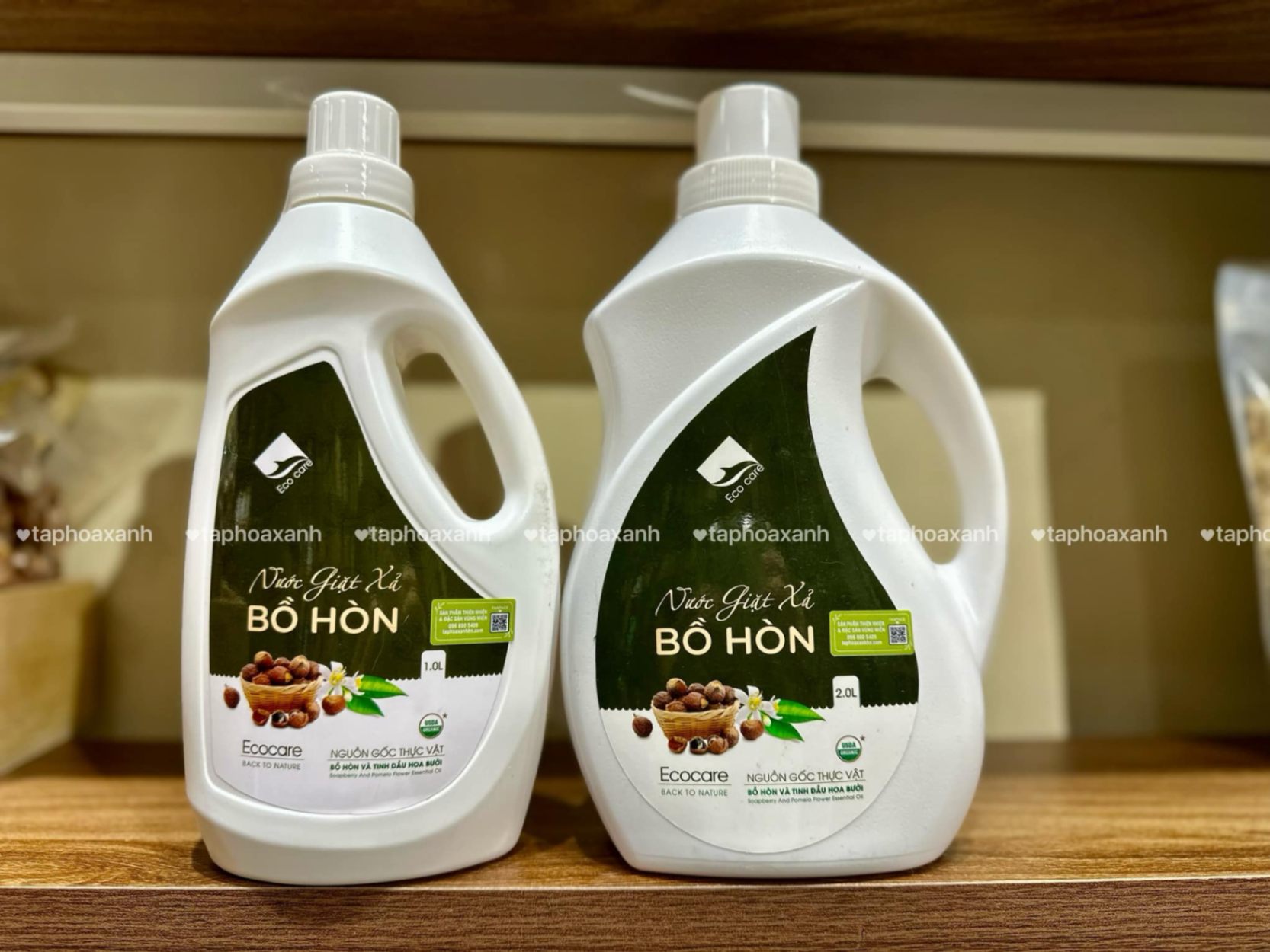 Ecocare Nước giặt hữu cơ bồ hòn Hoa Bưởi (1L)