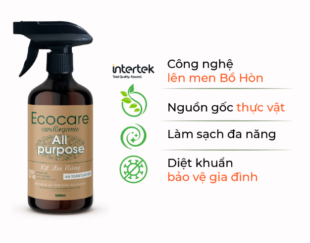 Ecocare Xịt đa năng 500ml - Sả chanh