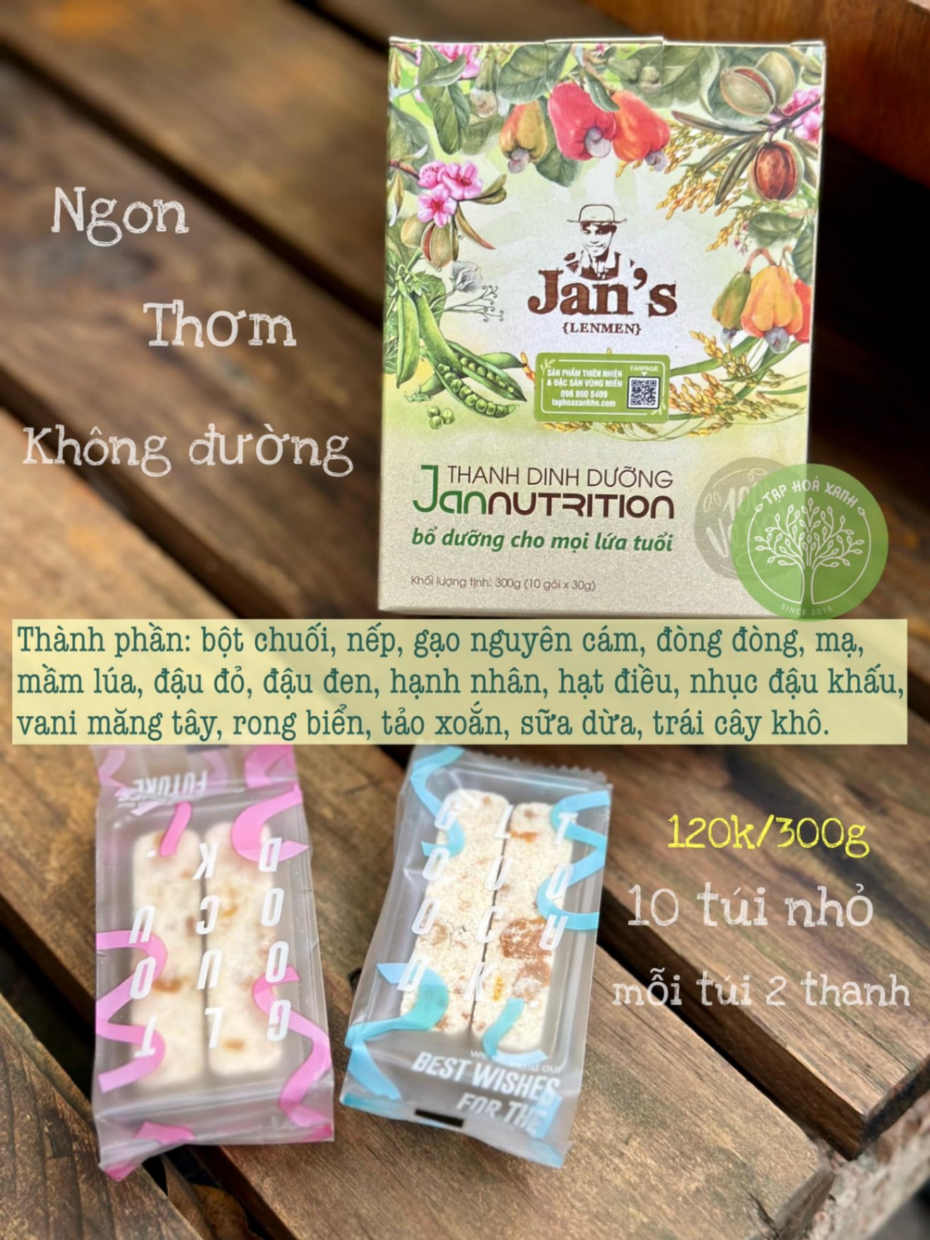 Thanh dinh dưỡng Jan''s (300G)