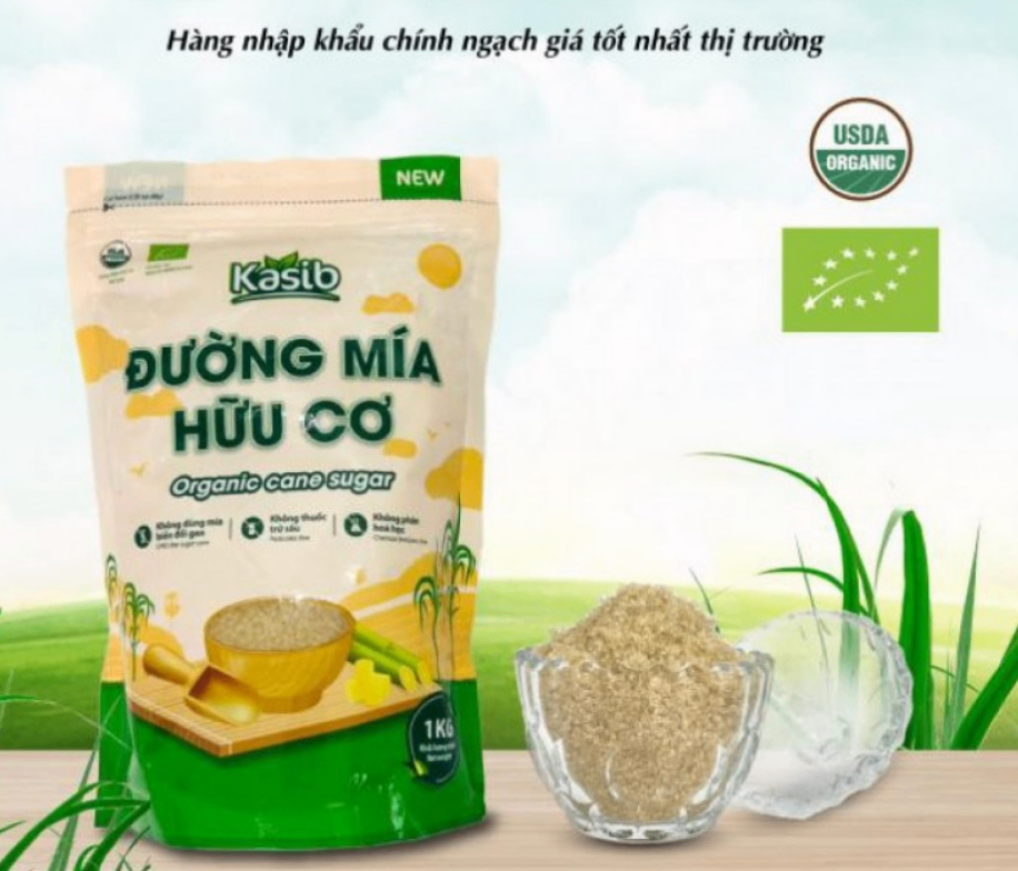 Đường mía Lào hữu cơ Kasib (KG)