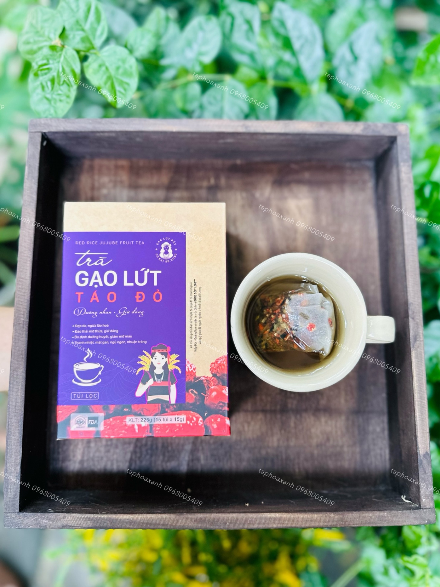 BH Trà gạo lứt táo đỏ (15 túi x 15G)