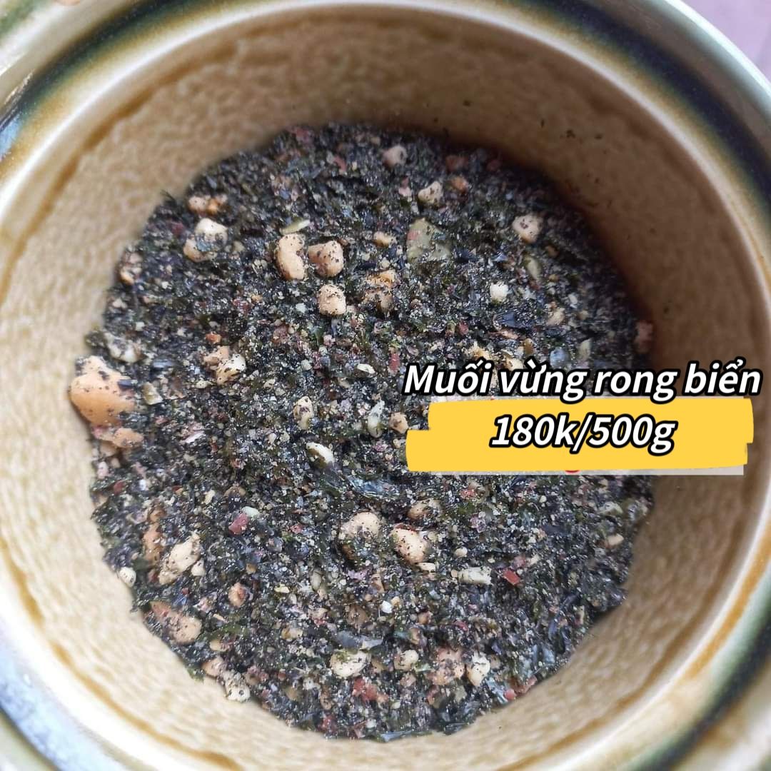 Muối vừng Rong Biển (hũ 500g)