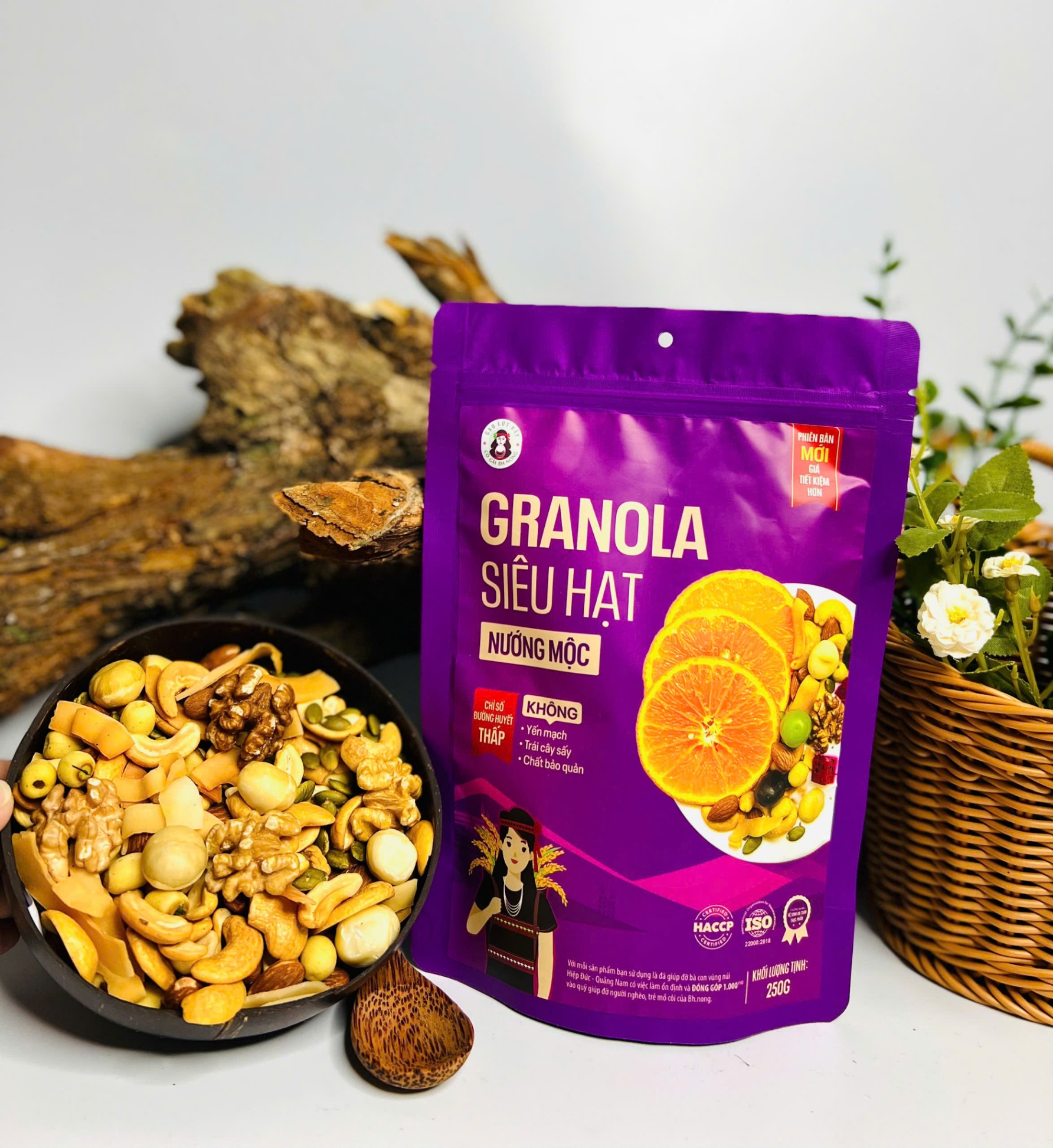 BH Granola Siêu Hạt nướng mộc (250g)