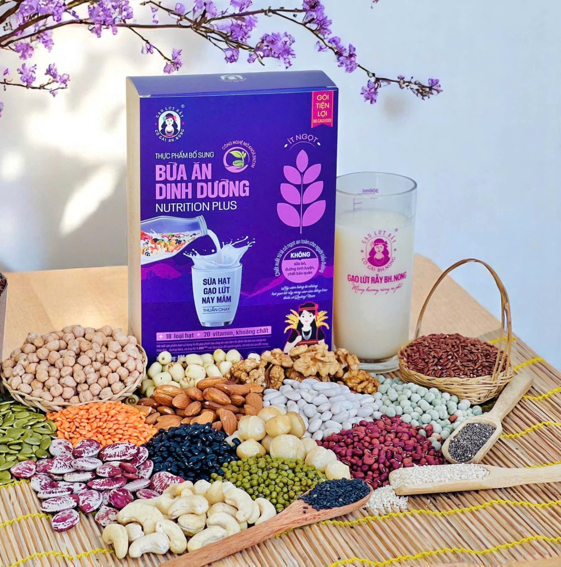 BH Sữa hạt gạo lứt nảy mầm (hộp 20 gói)