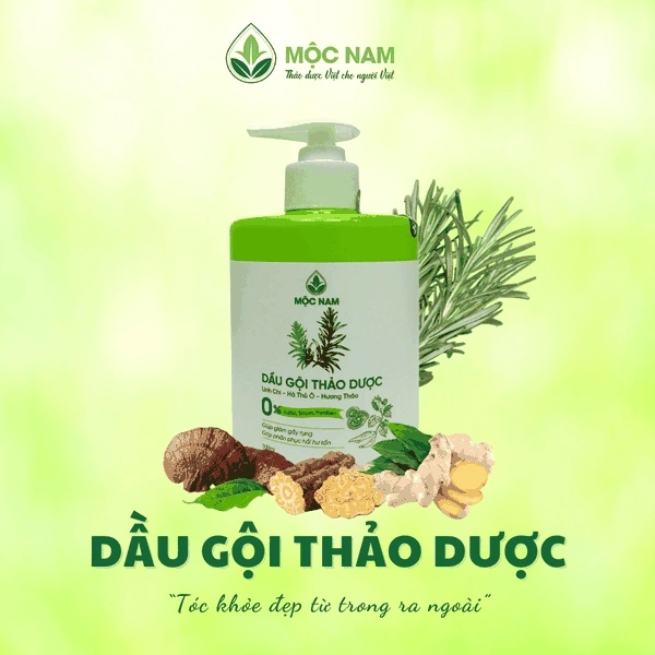 MN Dầu gội thảo dược Linh Chi - Hà Thủ Ô (300ml)