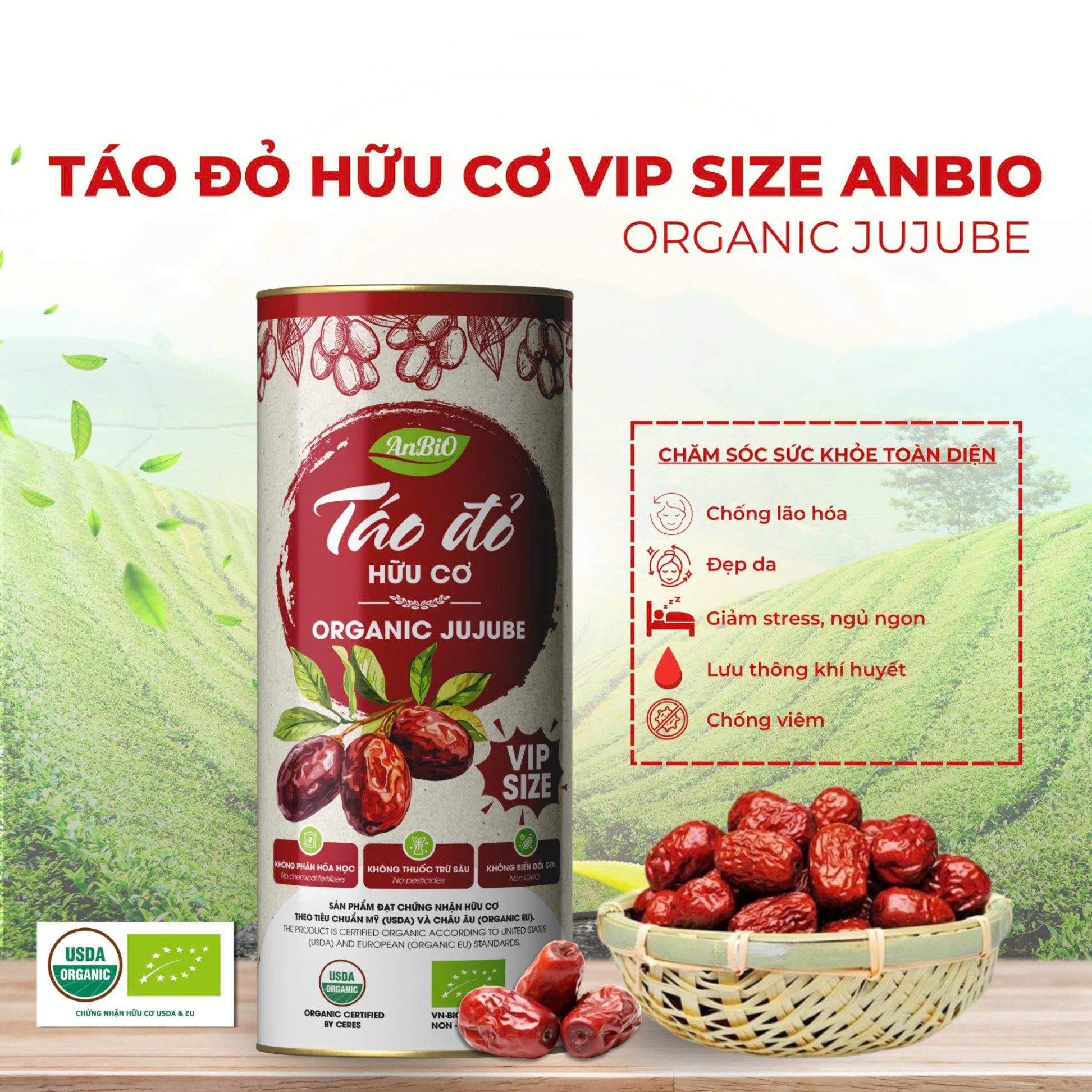 ABO Táo đỏ hữu cơ (SIZE VIP - 450g)