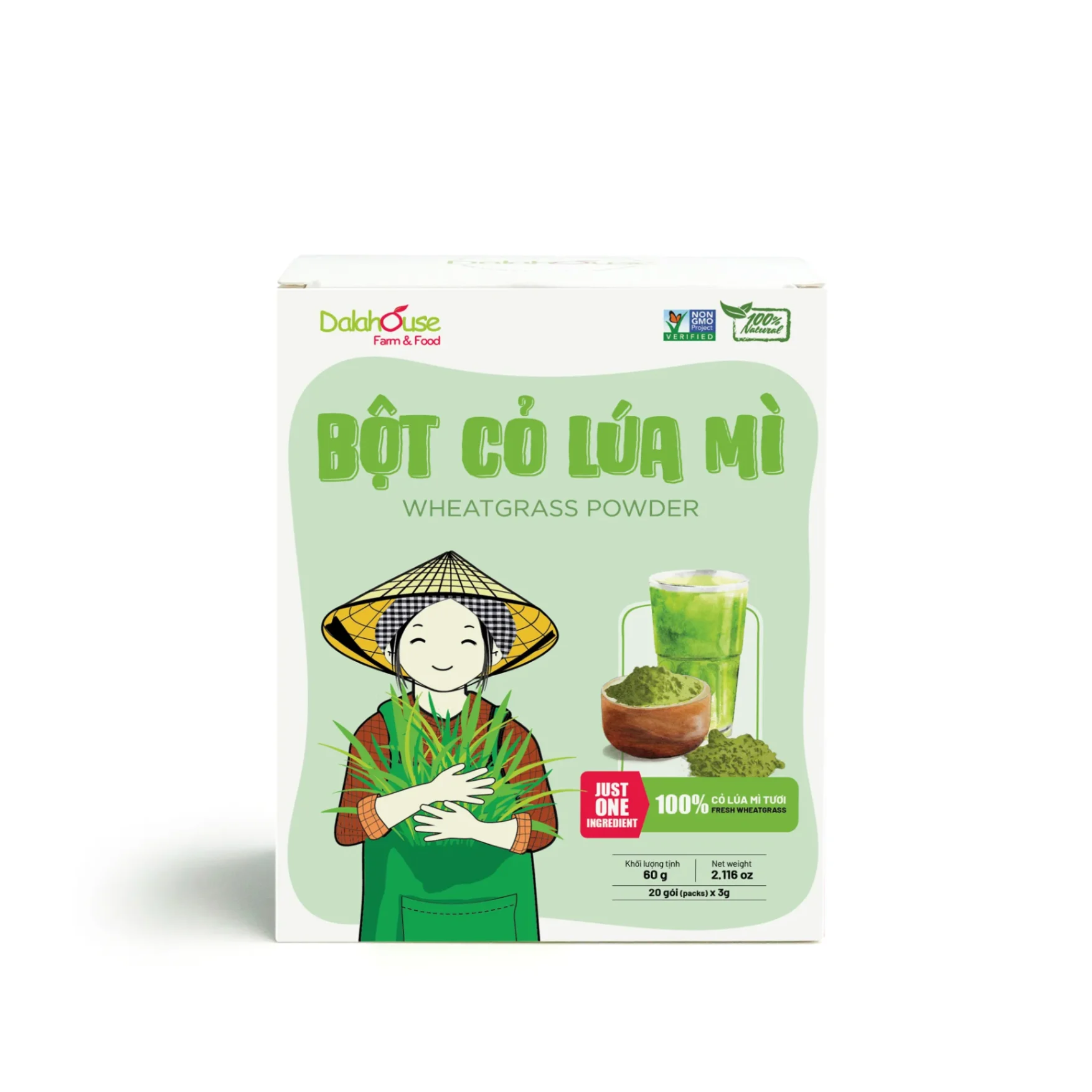 Bột Cỏ Lúa Mì (20 gói 3g)
