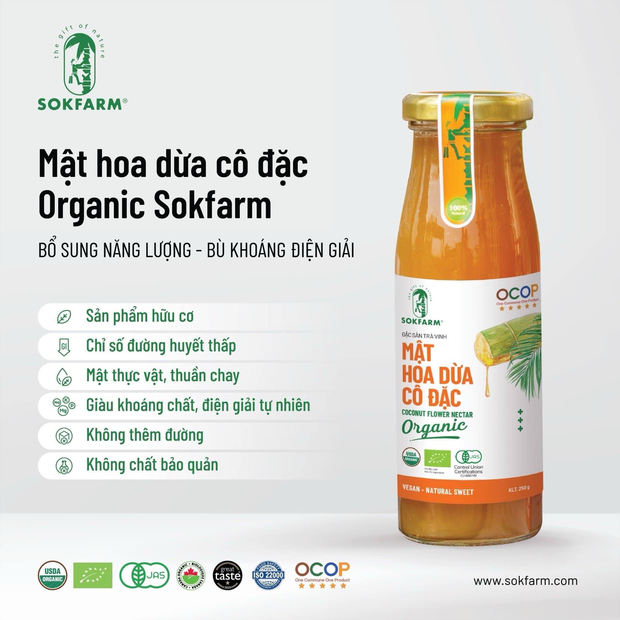 Mật Hoa Dừa cô đặc SokFarm (250g)
