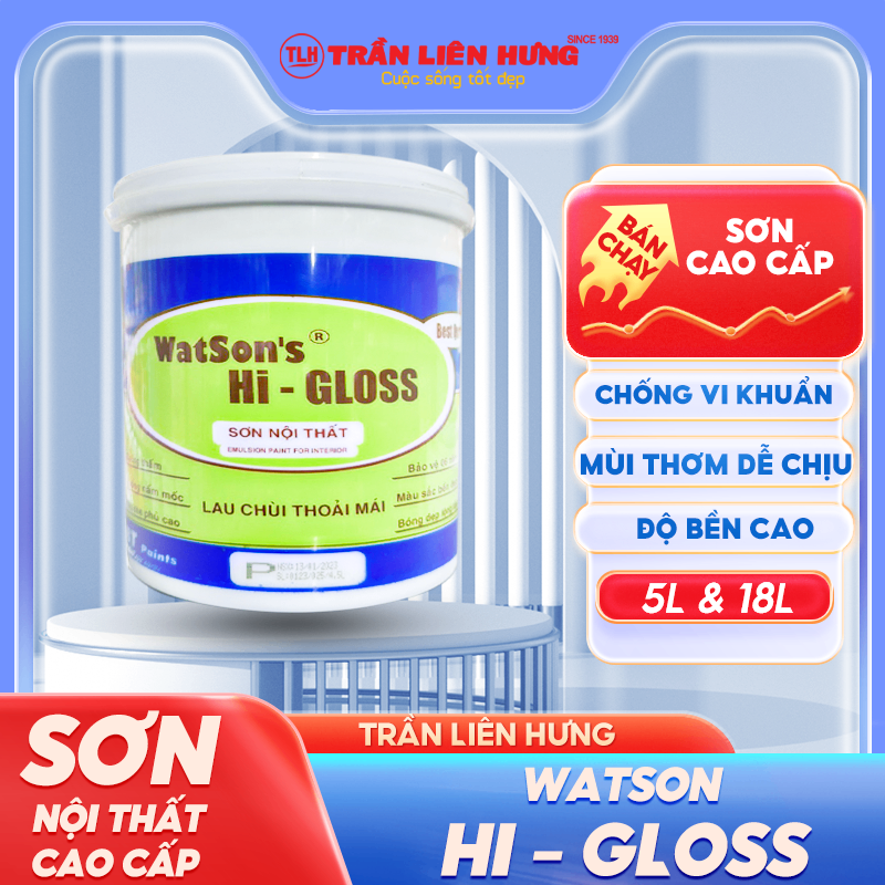 SƠN WATSON'S HI-GLOSS INTERIOR CAO CẤP