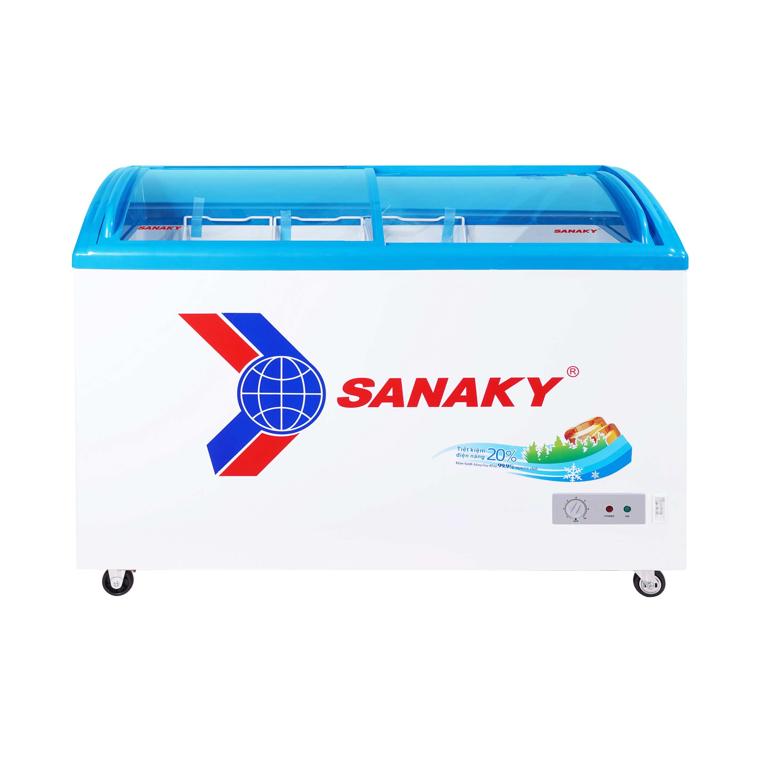 Tủ đông mặt kính cong Sanaky VH-4899K 480 lít