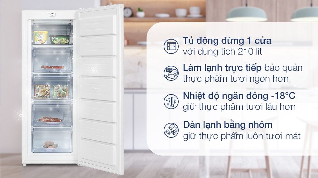 Tủ đông Alaska 210 lít IF 21