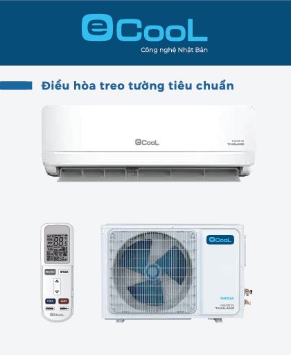 Điều hòa Ecool 1 chiều treo tường ECL-1E24ST 24000 BTU