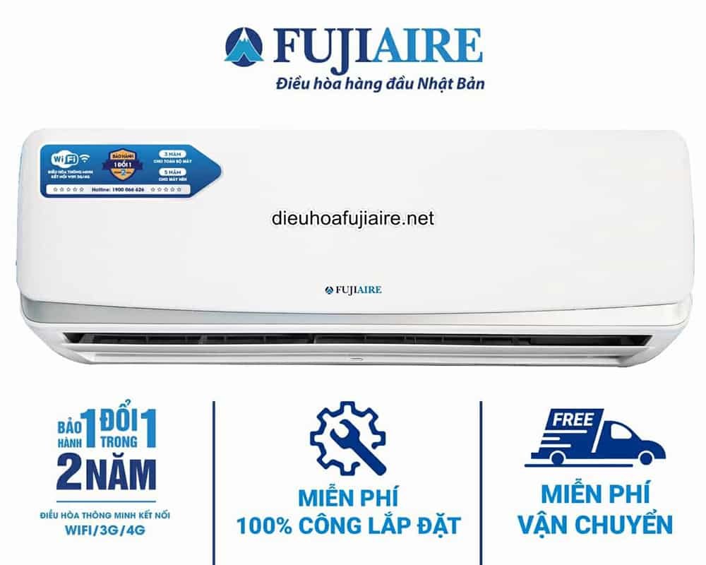 Điều hòa FujiAire 1 chiều 18000BTU kết nối wifi (FW20C9L)