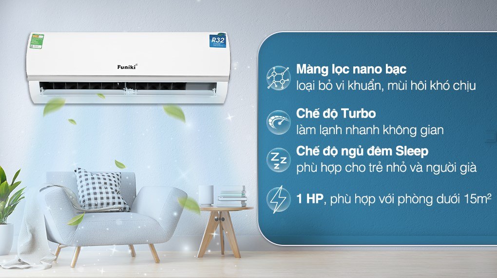 Điều hòa Funiki 9000 BTU HSC09TMU