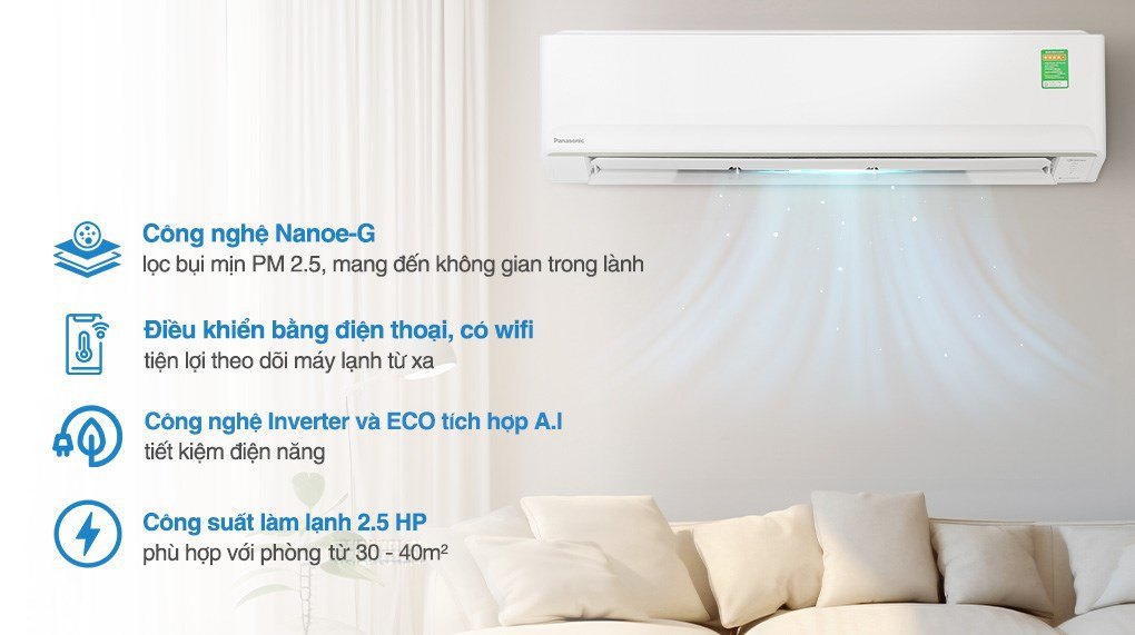 Điều hòa Panasonic 24000btu 1c N24AKH-8