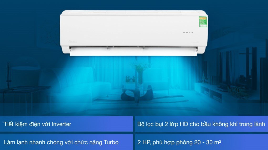 Điều hòa Midea 1 chiều thường MSAFII-18CRN8