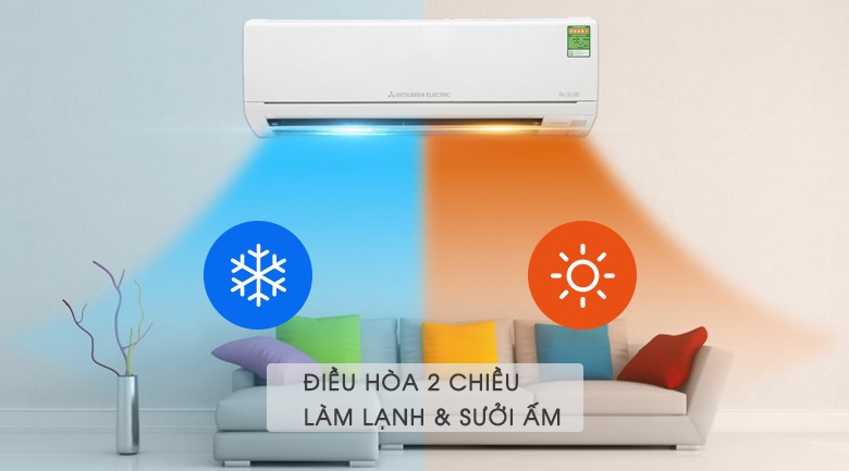 Điều hòa Mitsubishi 2 chiều Inverter MSZ-HT25VF