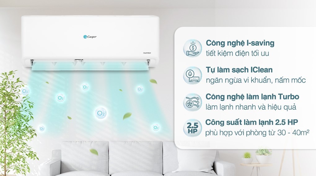 Điều hòa casper 24000BTU GC24IS35