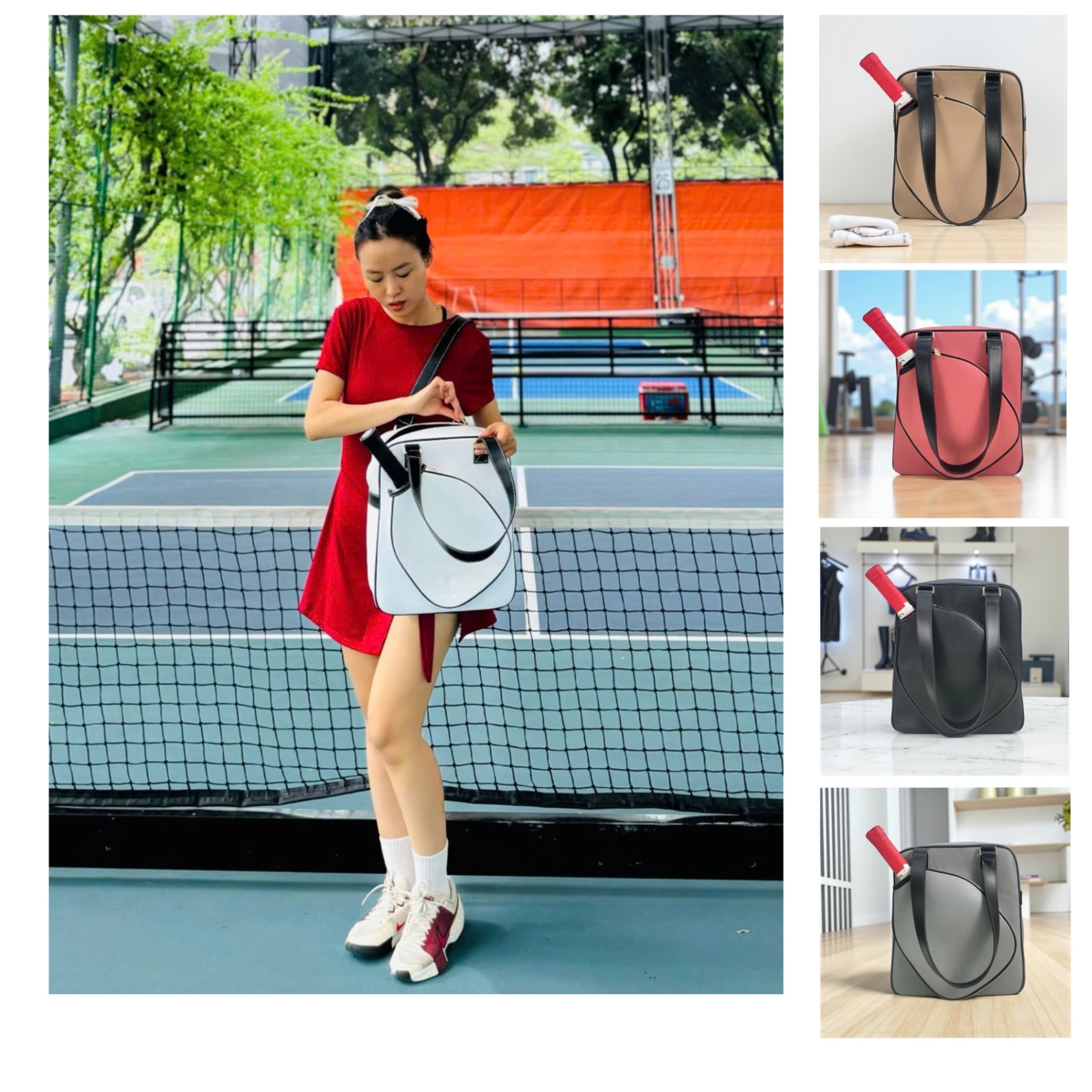 Túi Pickleball da thật PK09