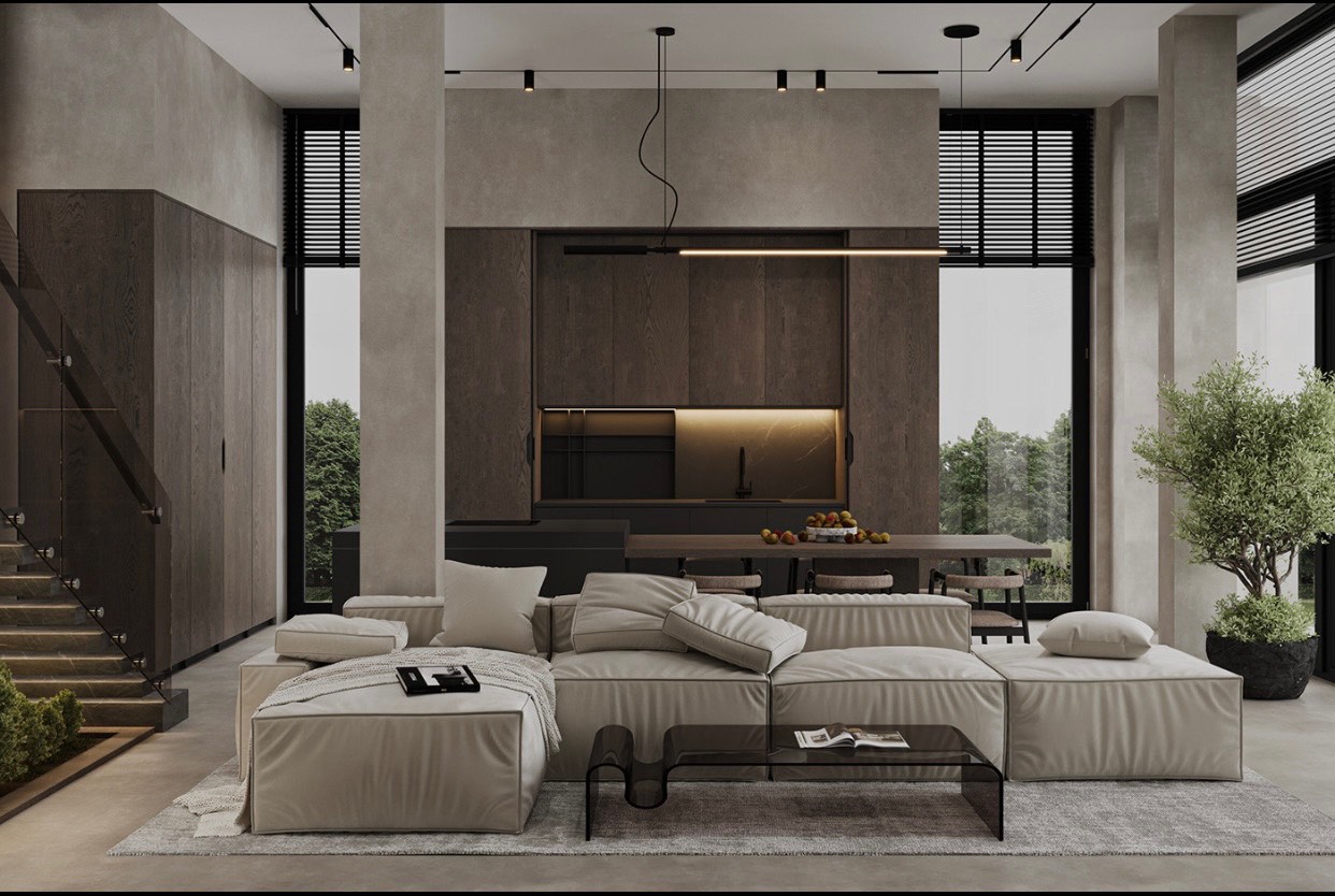 Ngắn nhìn không gian Villa phong cách hiện đại mở rộng
