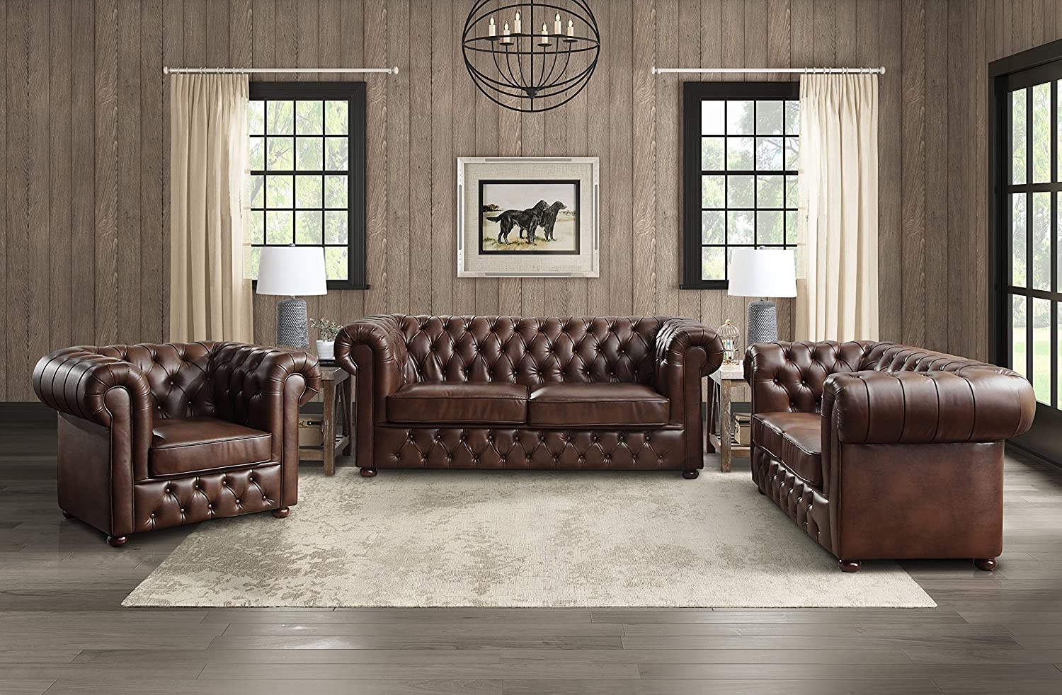 Sofa Chesterfield Brown