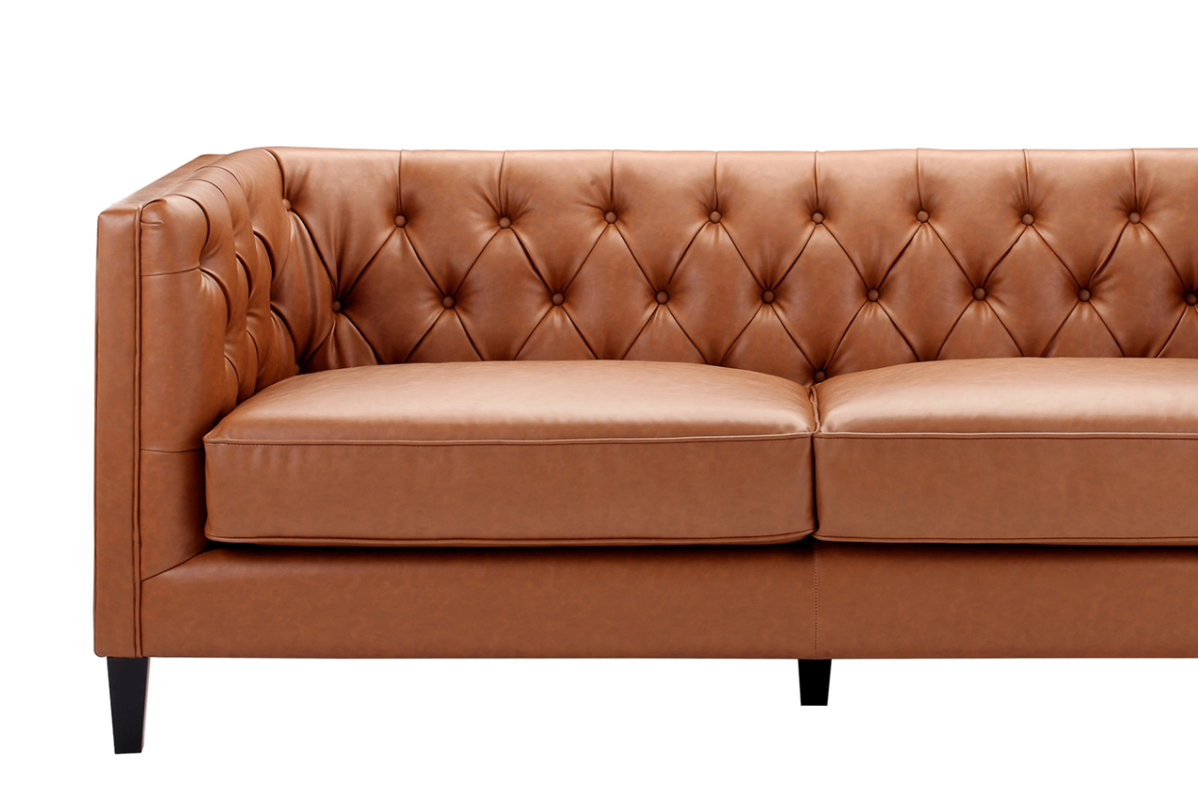 Faux Leather Sofa