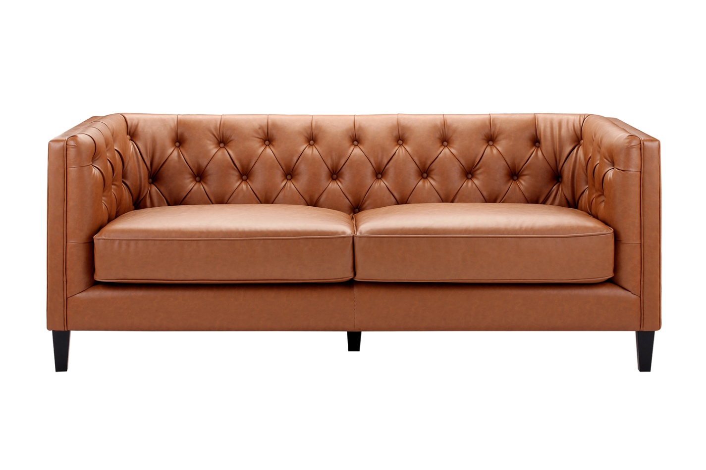 Faux Leather Sofa