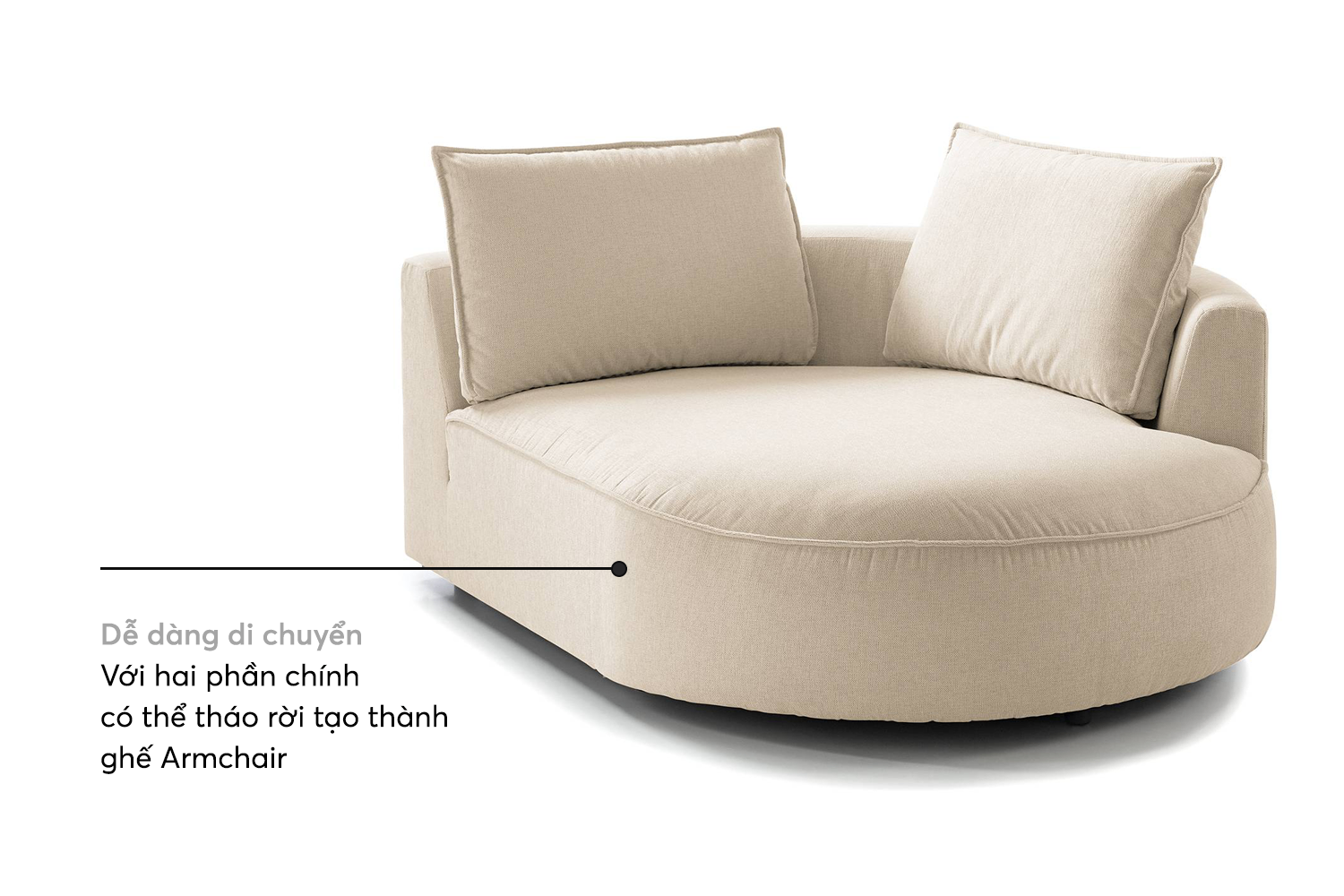 Astrid Curved Sofa