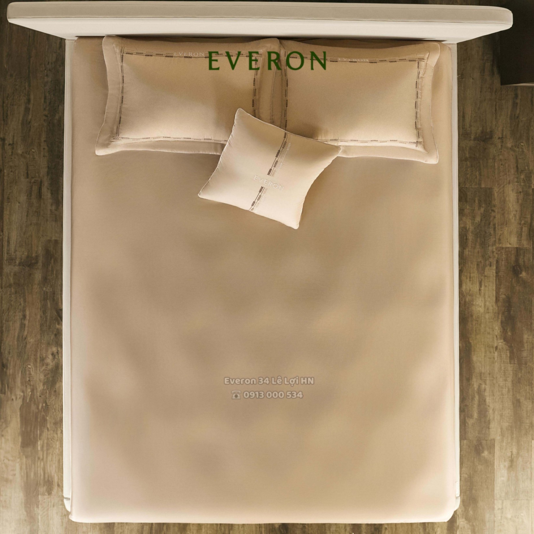 Bộ chăn ga gối EVERON ESTMC 26006 Cánh đồng vàng vải Tencel cao cấp