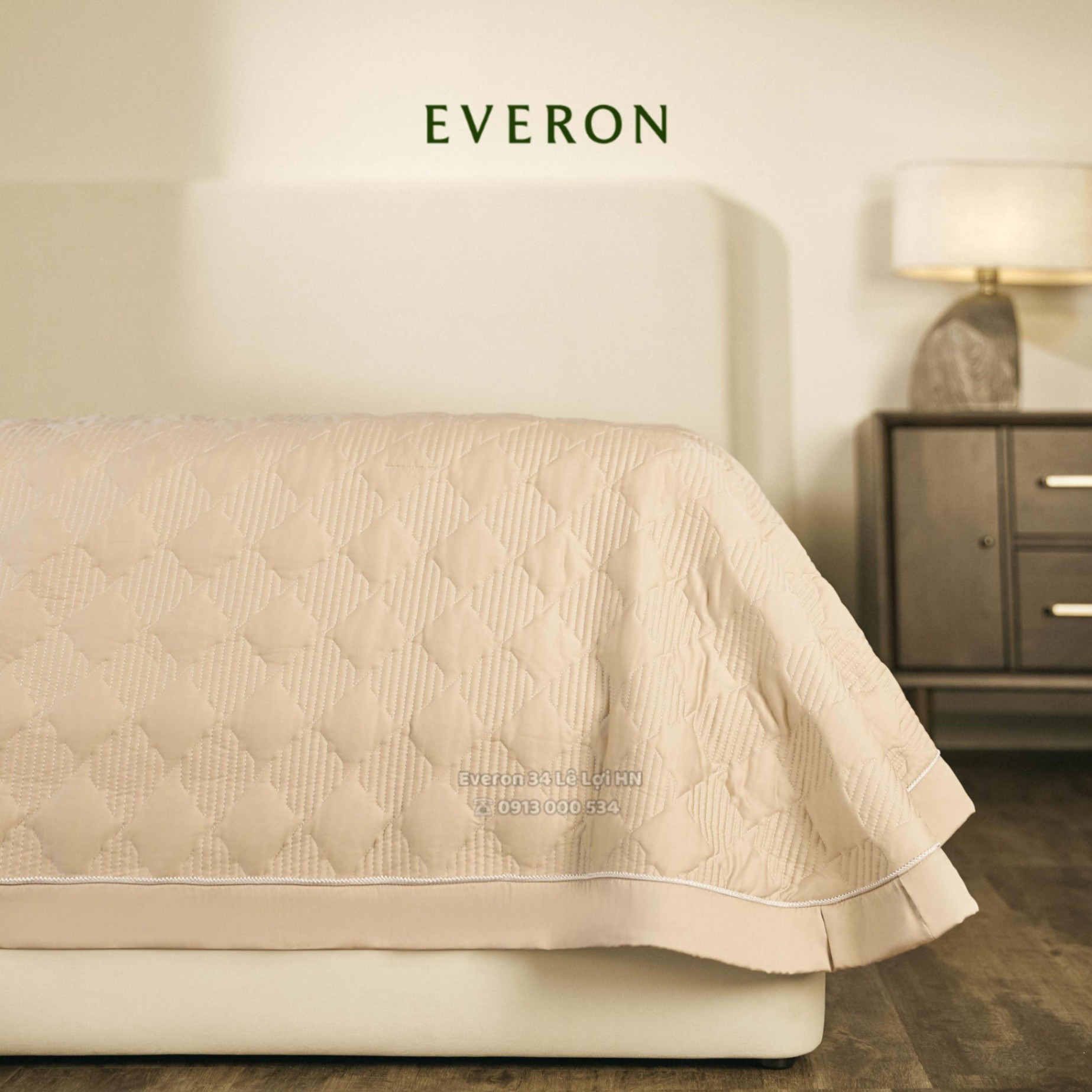 Bộ chăn ga gối EVERON ESTMC 26006 Cánh đồng vàng vải Tencel cao cấp