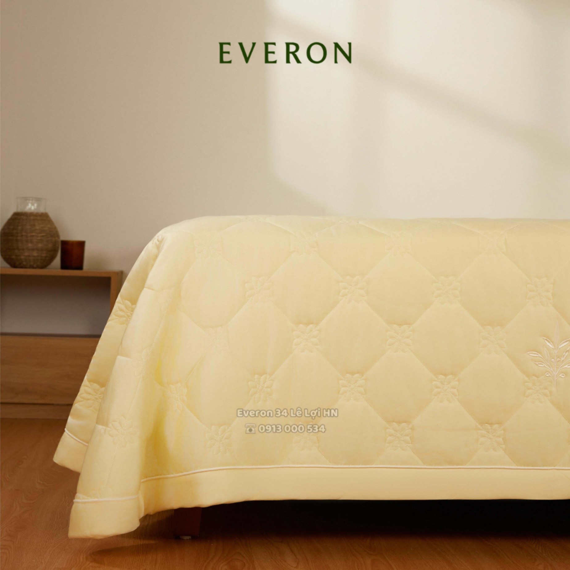 Bộ chăn ga gối EVERON ESM 26002 Vườn nắng vải Modal mềm mát