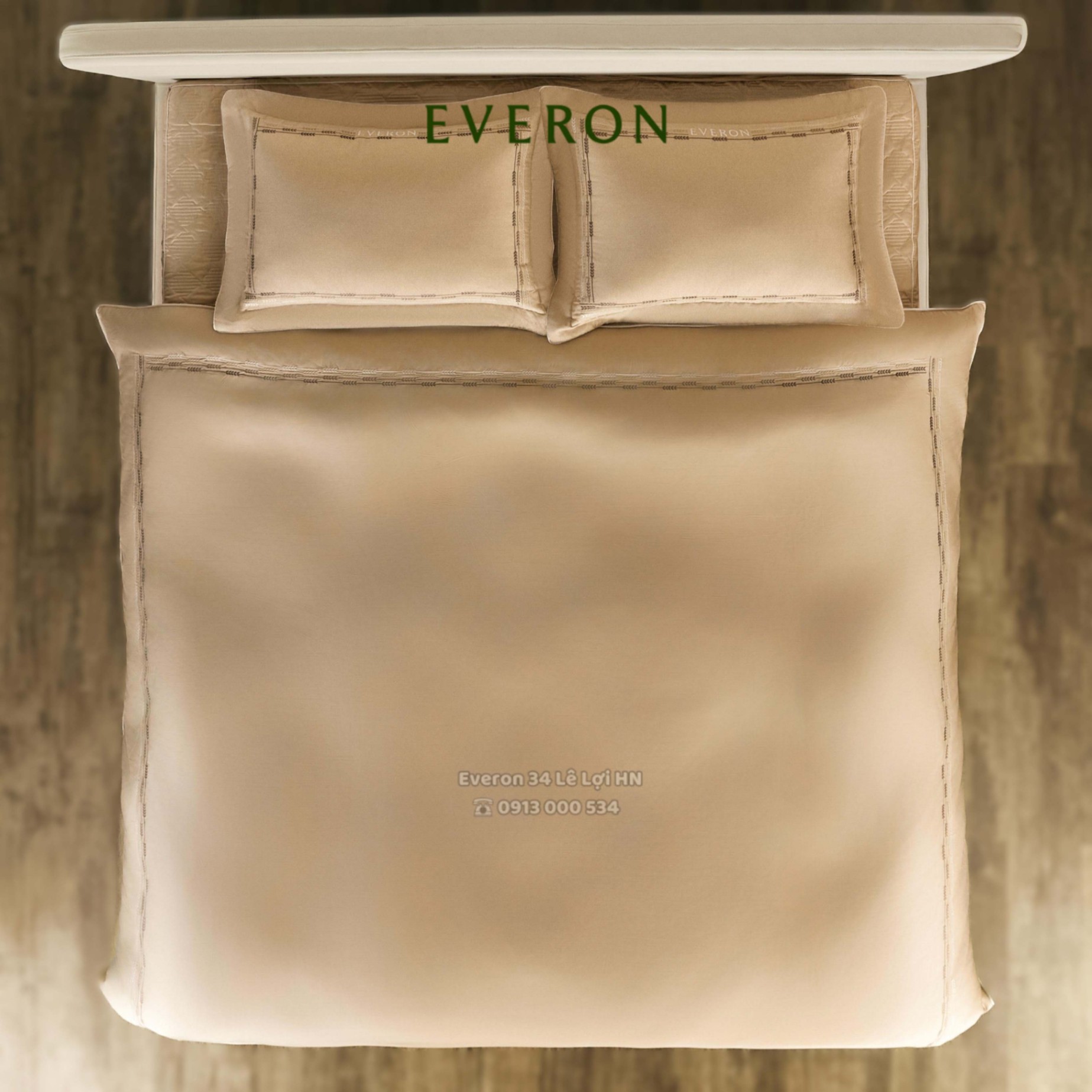 Bộ chăn ga gối EVERON ESTMC 26006 Cánh đồng vàng vải Tencel cao cấp
