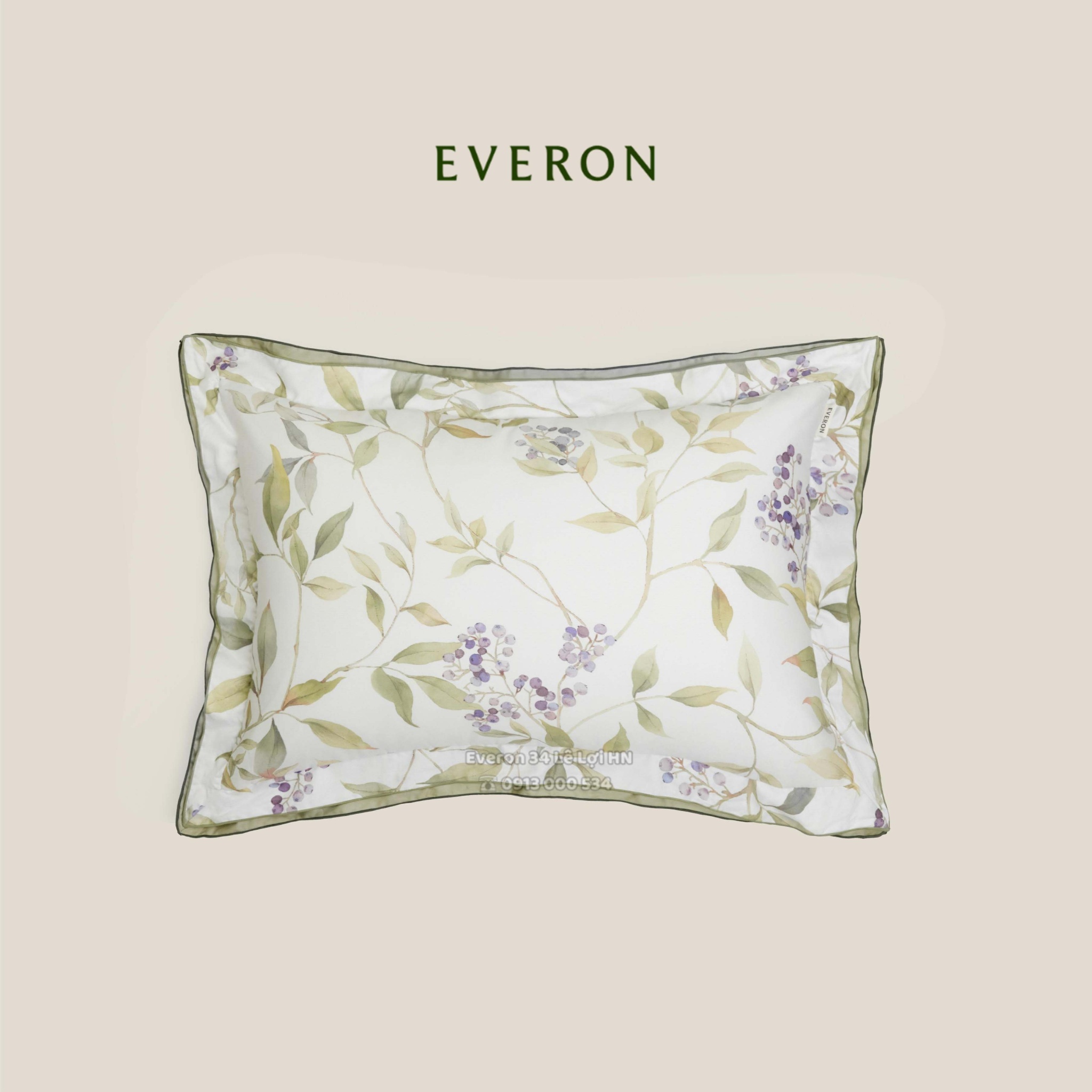 Mẫu chăn ga gối EVERON màu hoa cỏ EPC 26013 Mùa cỏ dại vải Cotton