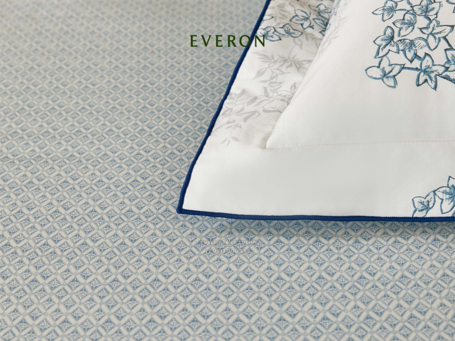 Bộ chăn ga gối EVERON EPC 26012 Vườn cổ điển, vải Cotton