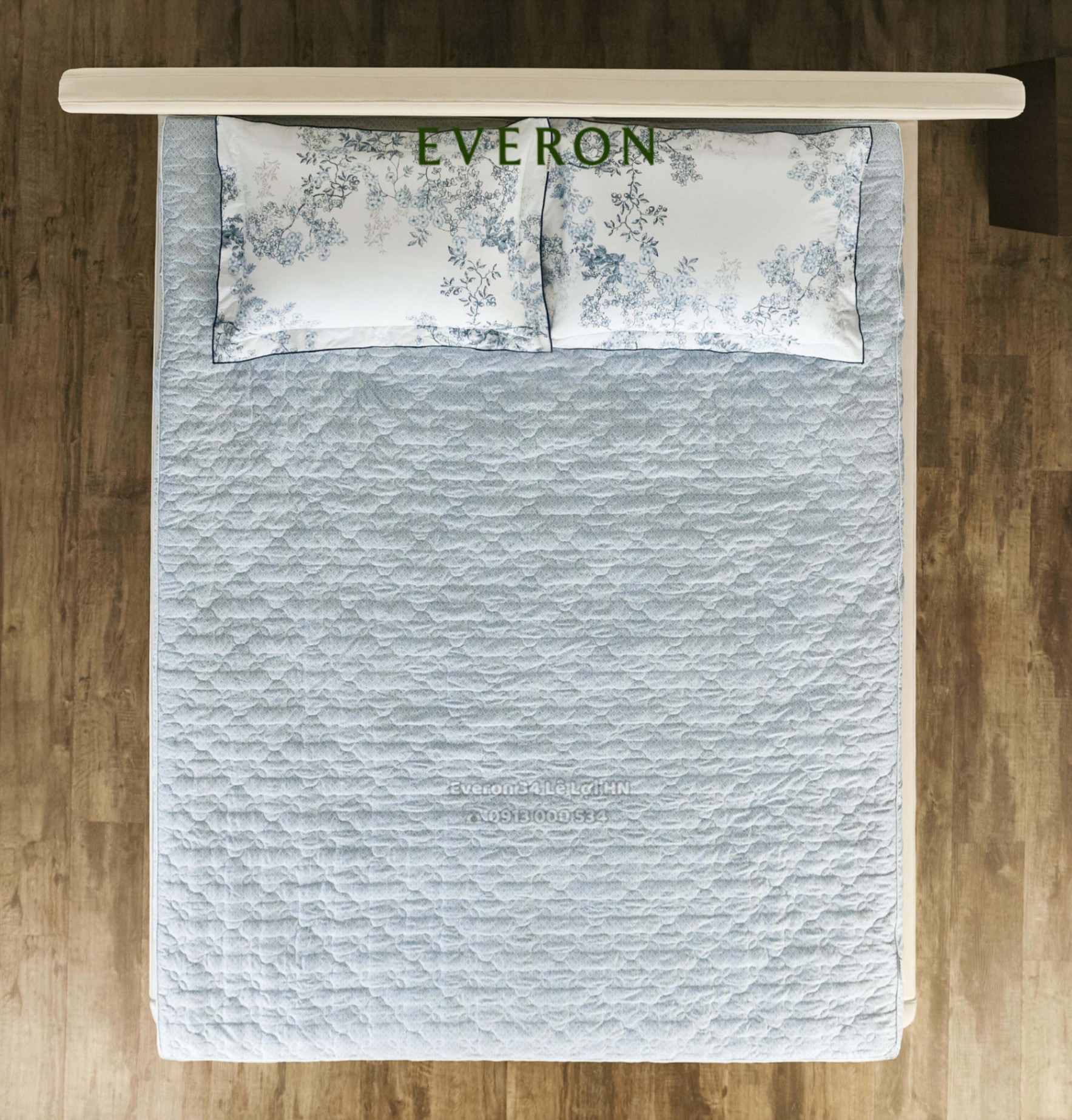 Bộ chăn ga gối EVERON EPC 26012 Vườn cổ điển, vải Cotton