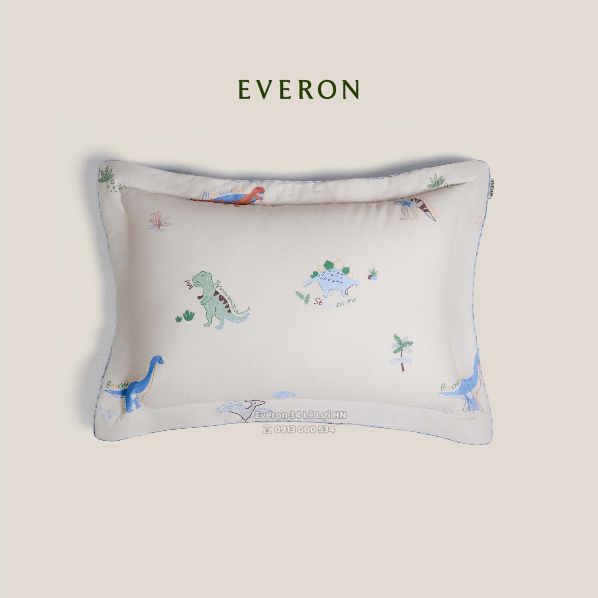 Mẫu chăn ga gối EVERON CPC 26204 Cuộc phiêu lưu của Cổ Dài & Ba Sừng vải Cotton Sateen