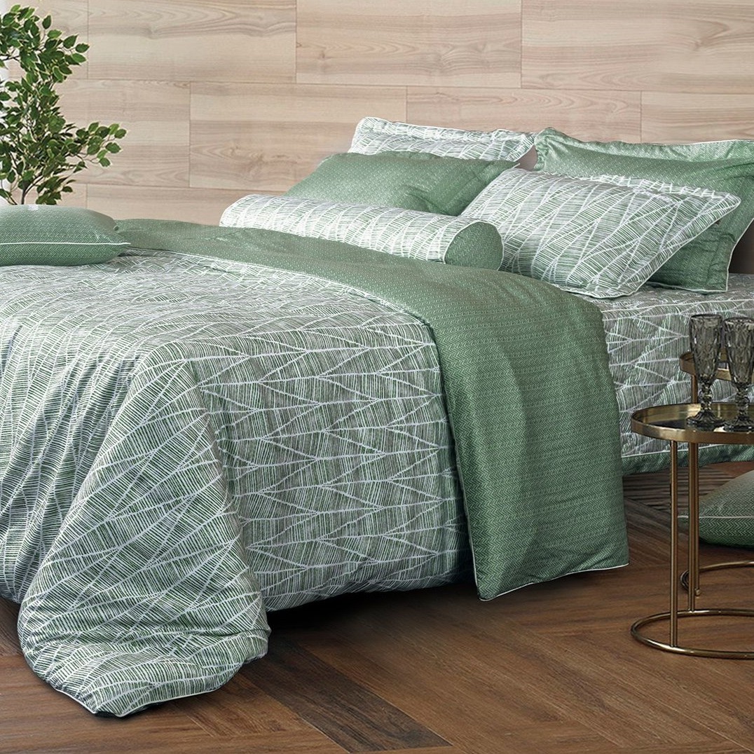 Bộ chăn ga Everon EPM 19070 vải Modal sắc xanh