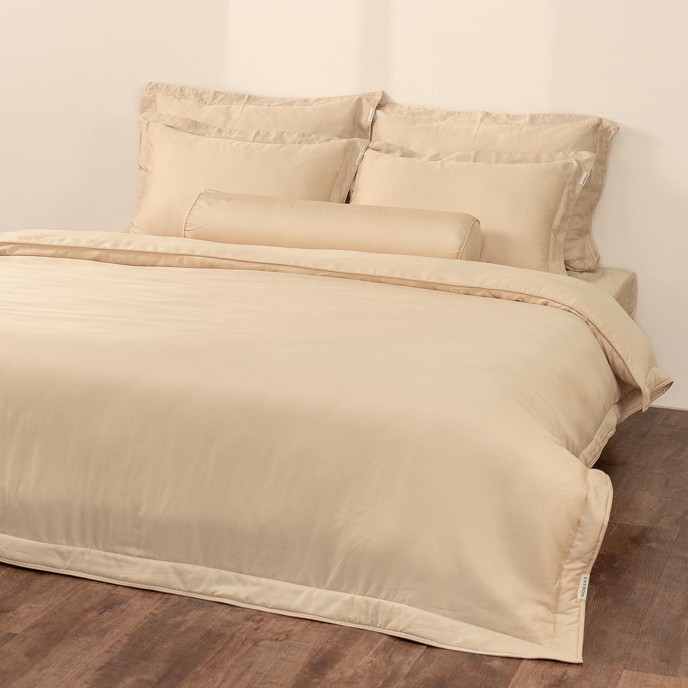 Mẫu chăn ga Everon bassic màu be nâu BSL 712 vải Lyocell mềm mịn mát