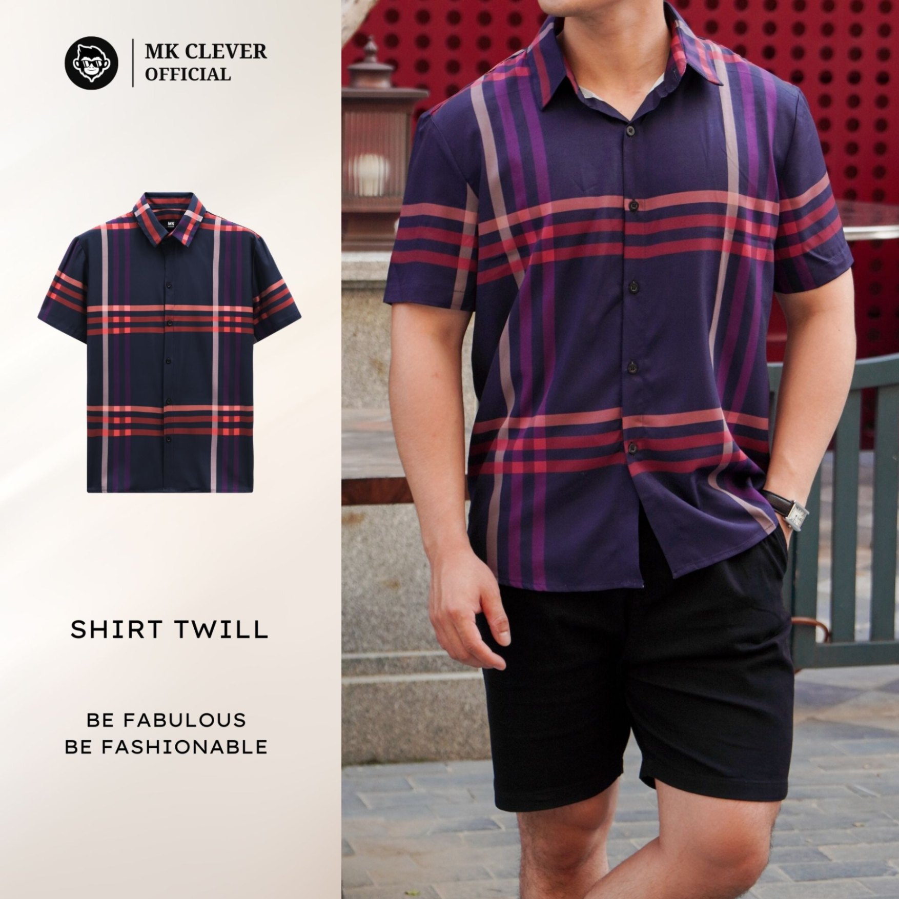 MK - Sơ mi cổ Đức Twill