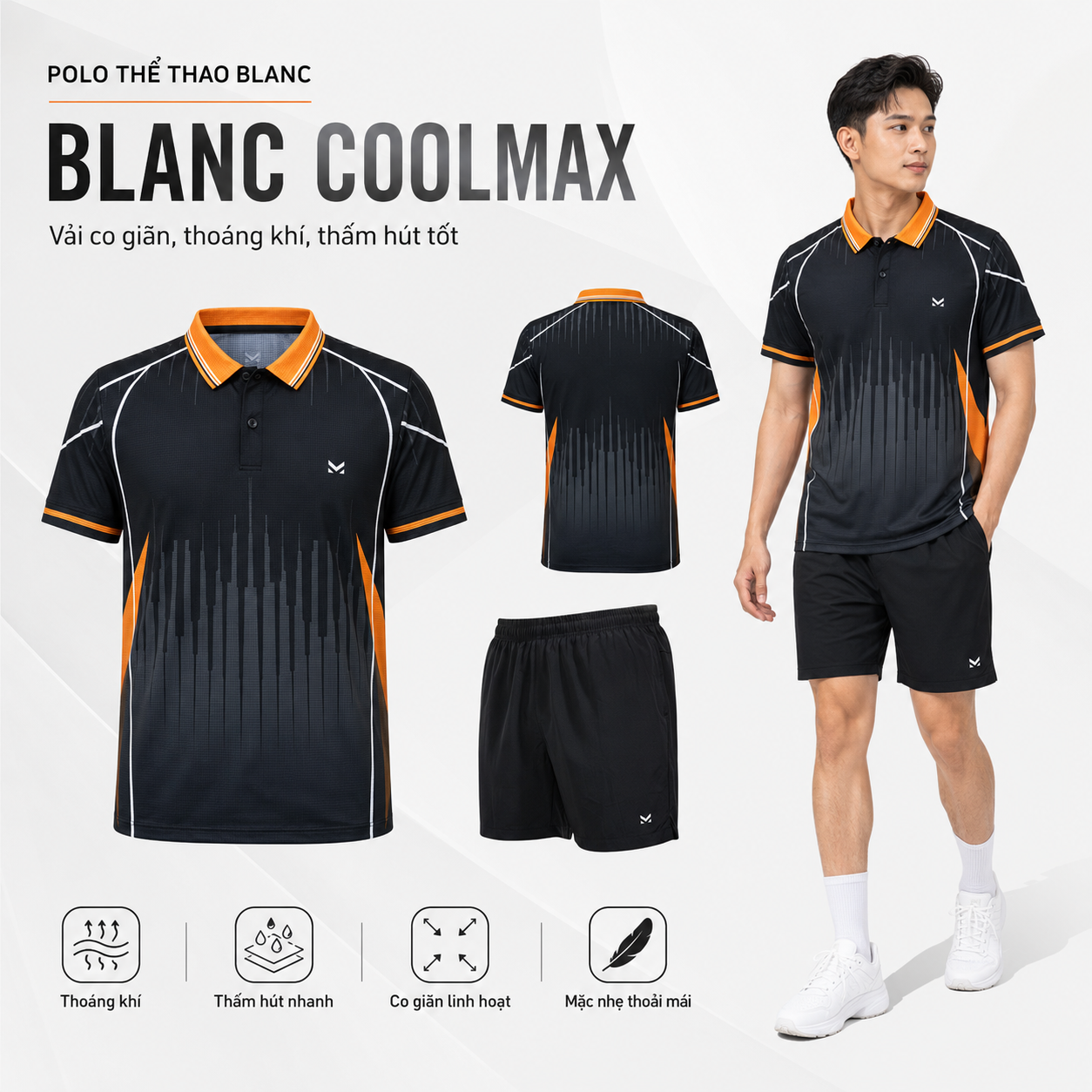 Áo polo thể thao Blanc - MK Sport