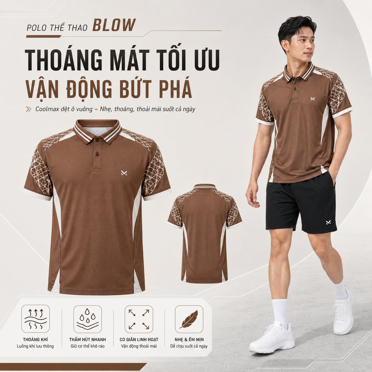 Áo polo thể thao Blow - MK Sport